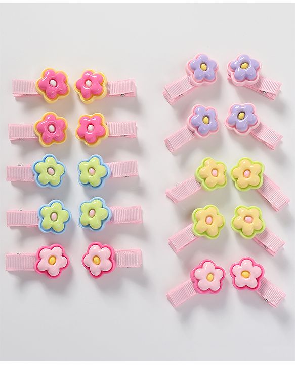 Babyhug Free Size Hair Pins & Clips Pack of 20 - Multicolor
