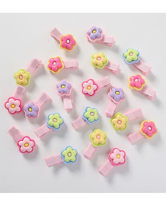 Babyhug Free Size Hair Pins & Clips Pack of 20 - Multicolor