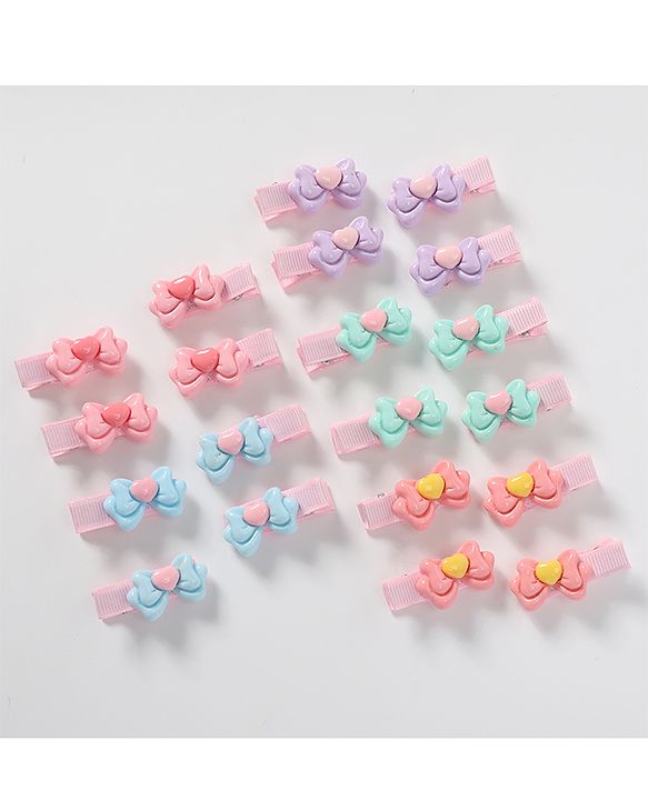 Babyhug Free Size Hair Pins & Clips Pack of 20 - Multicolor