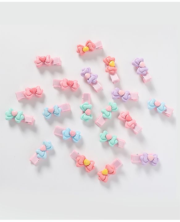 Babyhug Free Size Hair Pins & Clips Pack of 20 - Multicolor