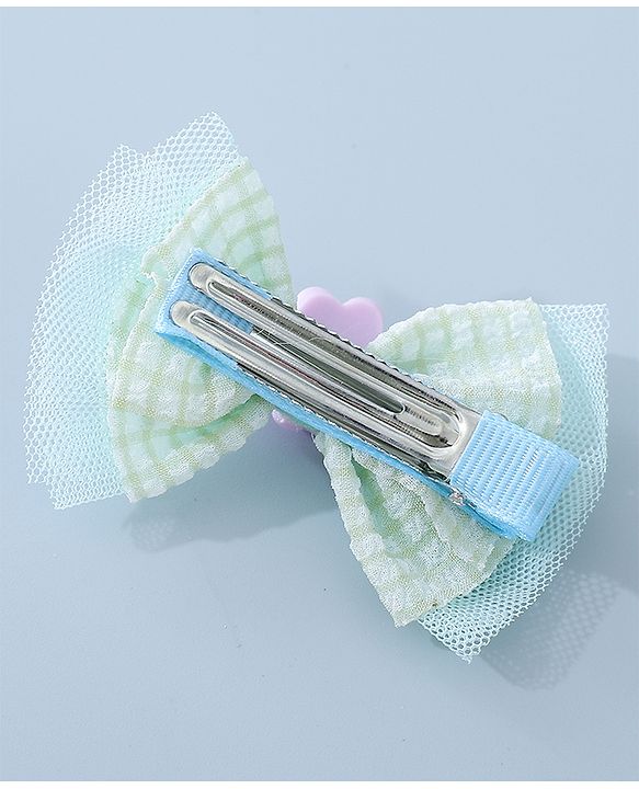 Babyhug Bow & Butterfly Clips with Floral Applique  Free Size  - Multicolor