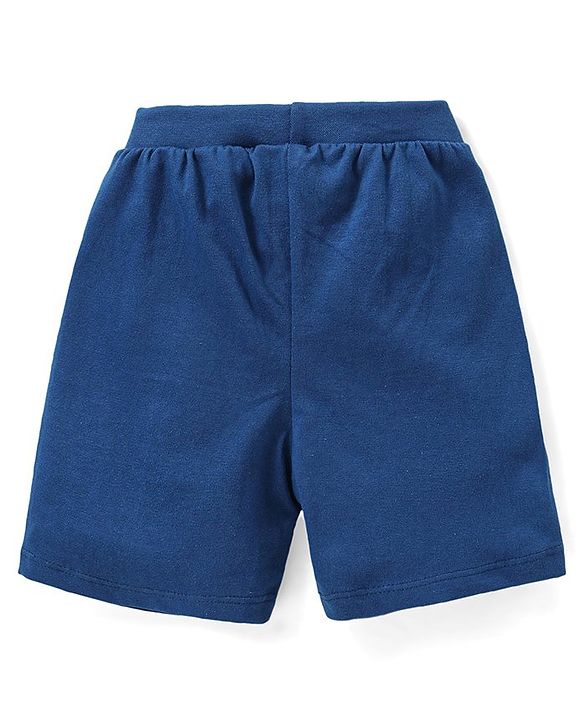 Babyhug Cotton Knit Space Shuttle Printed Shorts Pack of 3 - Multicolour