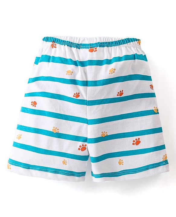 Babyhug Cotton Knit Shorts With Lion Print Pack of 3 - Multicolour