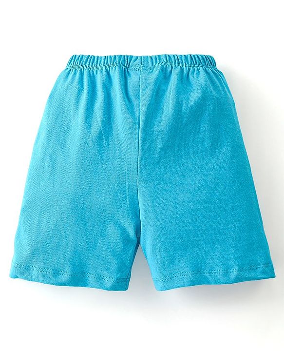 Babyhug Cotton Knit Shorts With Lion Print Pack of 3 - Multicolour