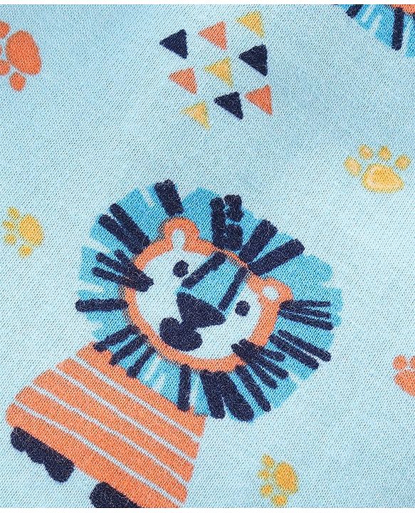 Babyhug Cotton Knit Shorts With Lion Print Pack of 3 - Multicolour