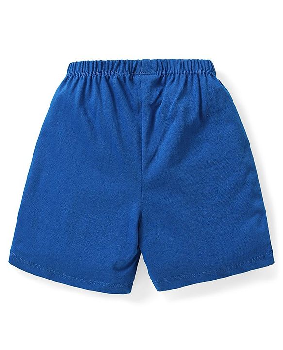 Babyhug Cotton Knit Jungle Safari Printed Shorts Pack of 3 - Multicolour