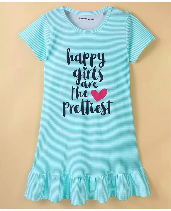 Buy Doreme Single Jersey Knit Sleeveless Frock with Bloomer Unicorn Print  Cadet Blue for Girls (9-12Months) Online in India, Shop at FirstCry.com -  15543757