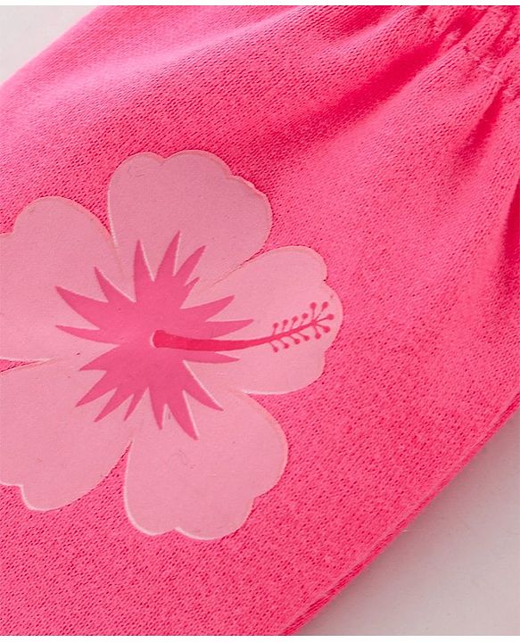 Babyhug 100% Cotton Knit Mittens Pack of 3 Floral Print - Multicolor
