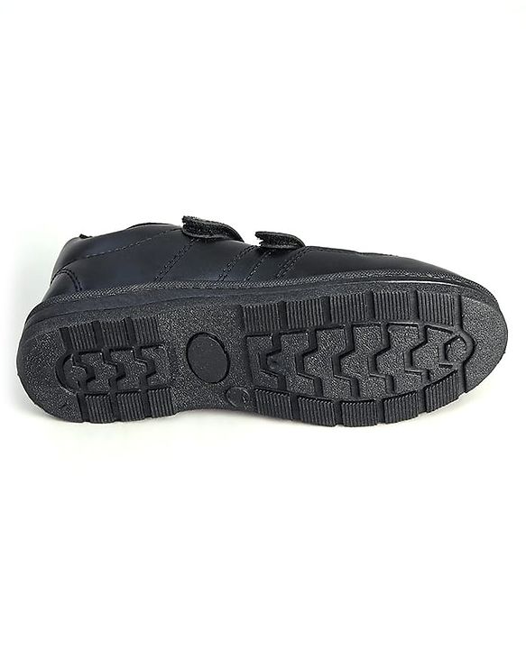 Pine Kids School Shoes with Velcro Closure - Black