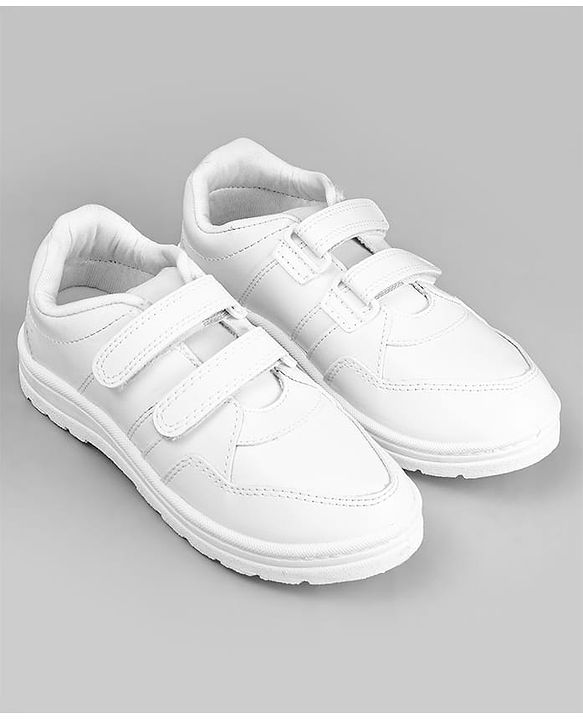Pine Kids Non Lace School Shoes - White