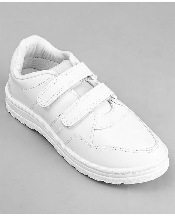 Pine Kids Non Lace School Shoes - White
