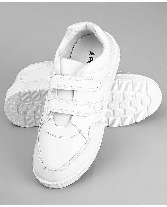 Pine Kids Non Lace School Shoes - White