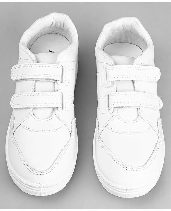 Pine Kids Non Lace School Shoes - White