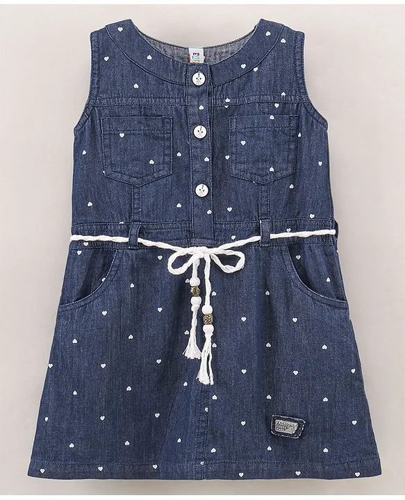 Buy KIRDEE GIRLS DENIM DRESS FOR PARTY WEAR Online In India At Discounted  Prices