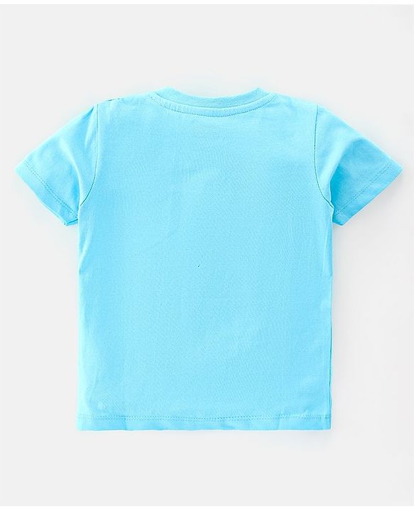 Babyhug 100% Cotton Knit Half Sleeves T-Shirt With Stripe & Text Graphics Pack Of 3 - Yellow & Blue