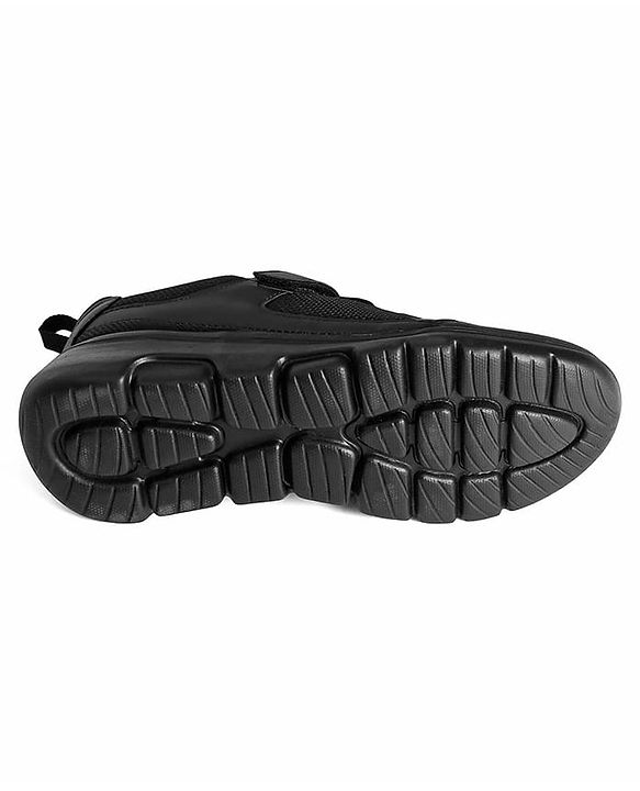Pine Kids School Shoes with Velcro Closure -  Black