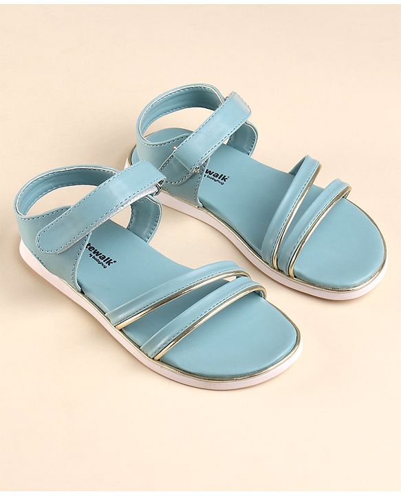 Cute Walk by Babyhug Velcro Closure Sandal - Blue