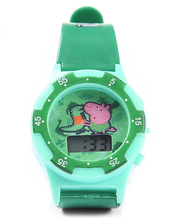 BIGWHEEL Peppa Pig Digital Dial Waterproof Stylish Wrist Watch LED Band for  Kids Peppa Pig Digital Dial Waterproof Stylish Wrist Watch LED Band for  Kids Digital Watch - For Boys & Girls -