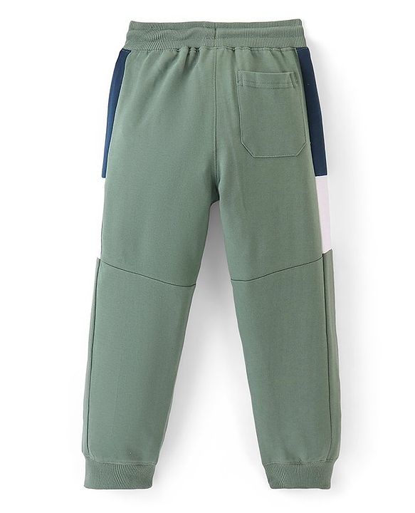 Pine Kids Full Length  Lounge  Pant Solid Colour   -  Olive