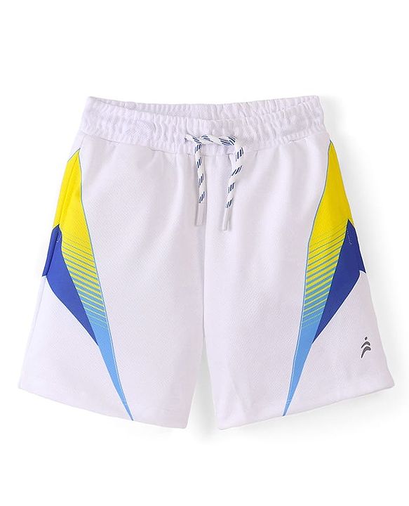 Pine Active Knit Sleeveless Printed T-Shirt & Shorts Set - Blue