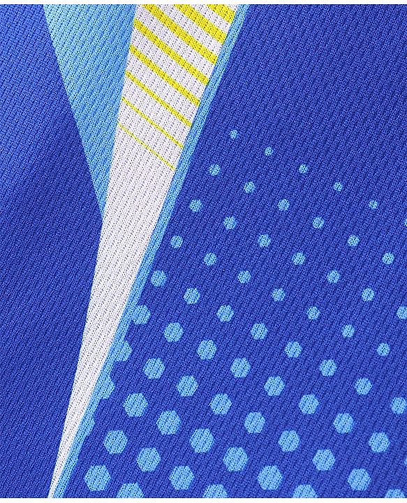 Pine Active Knit Sleeveless Printed T-Shirt & Shorts Set - Blue
