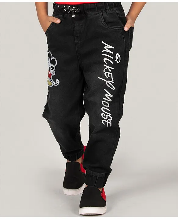 Buy ZALIO Disney Featuring Mickey Mouse Printed Joggers Black for Boys  (6-7Years) Online in India, Shop at  - 15827377