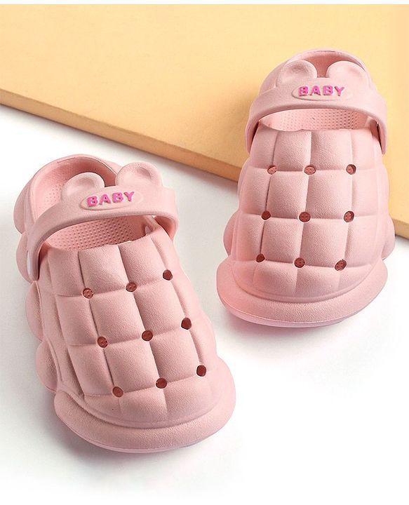 Cute Walk by Babyhug Clogs With Ear Applique - White
