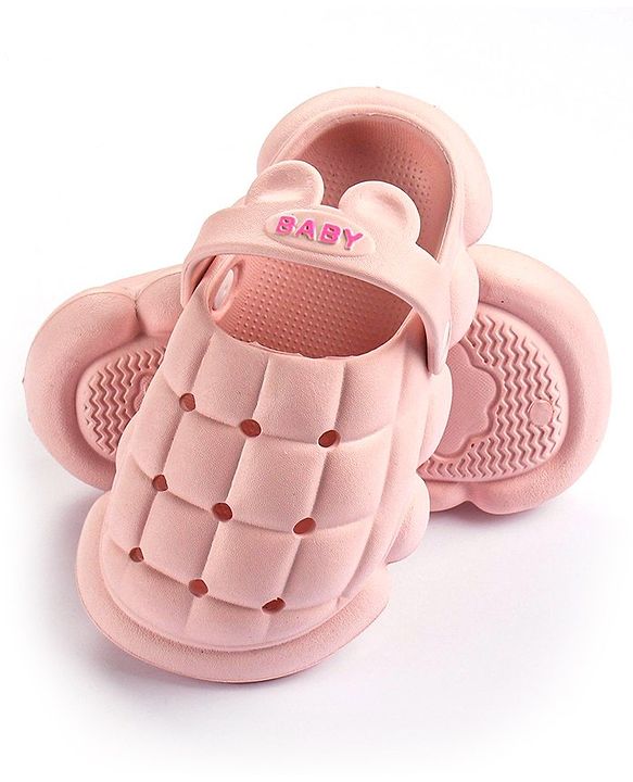 Cute Walk by Babyhug Clogs With Ear Applique - White