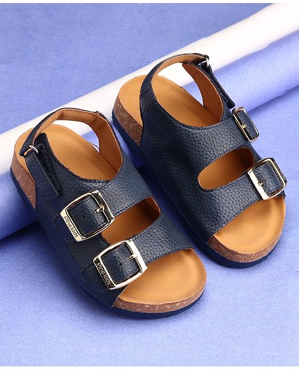 Pine Kids Sandals with Velcro Closure - Blue