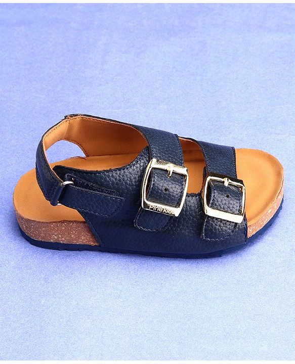 Pine Kids Sandals with Velcro Closure - Blue