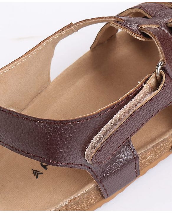 Pine Kids Velcro Closure Sandals - Brown