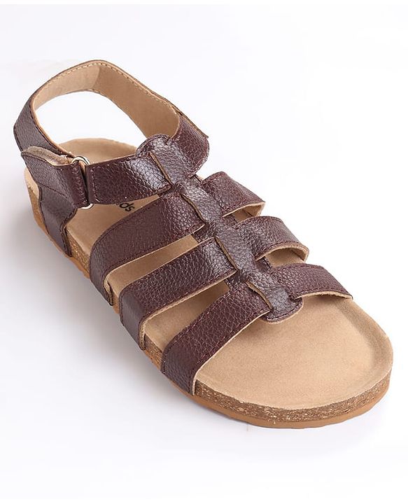 Pine Kids Velcro Closure Sandals - Brown