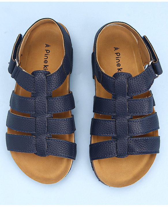 Pine Kids Velcro Closure Sandals - Blue