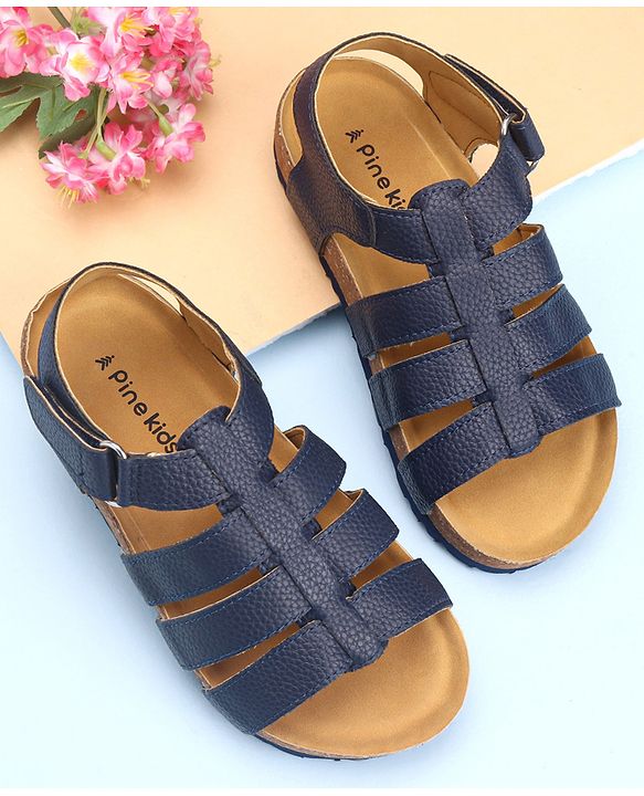 Pine Kids Velcro Closure Sandals - Blue