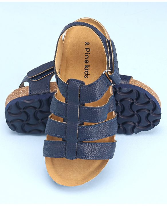Pine Kids Velcro Closure Sandals - Blue