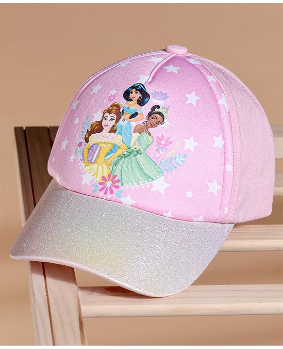 Babyhug Disney Princess Summer Cap - Pink