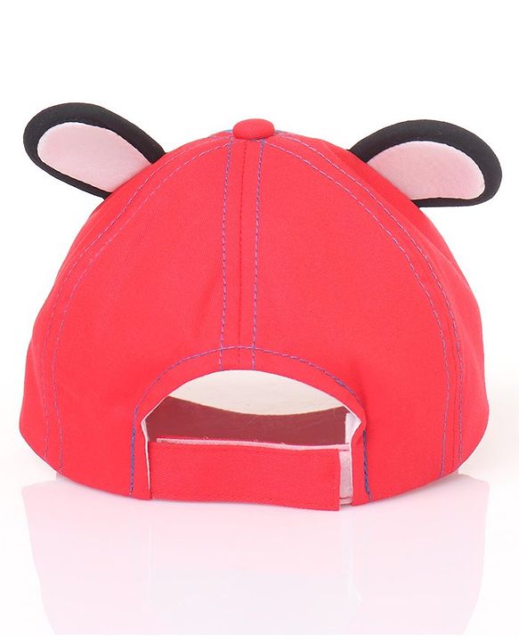 Babyhug Disney Mickey Mouse Summer Cap - Red