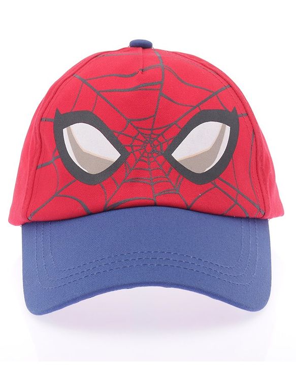 Babyhug Marvel Spiderman Summer Cap - Red