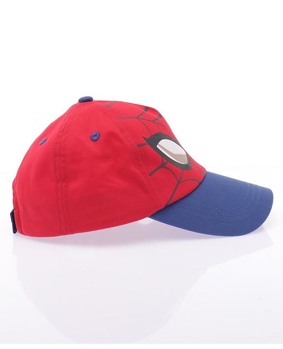 Babyhug Marvel Spiderman Summer Cap - Red