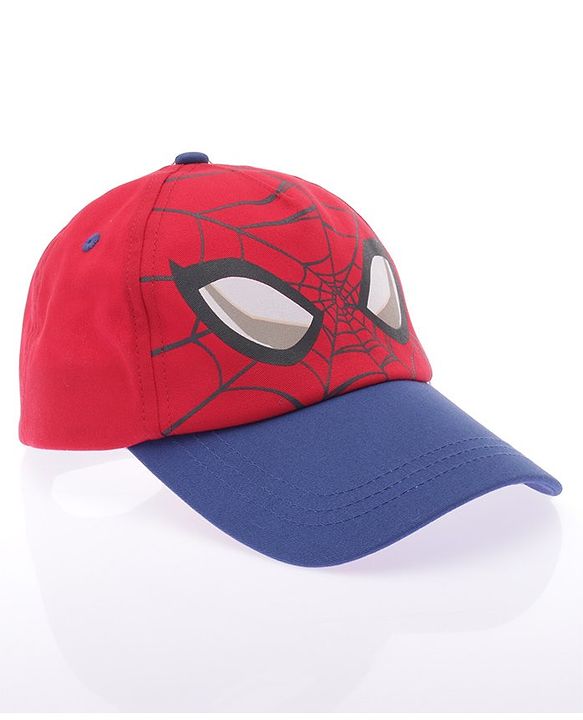 Babyhug Marvel Spiderman Summer Cap - Red