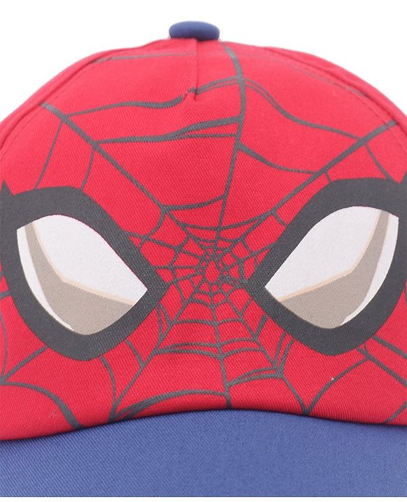 Babyhug Marvel Spiderman Summer Cap - Red