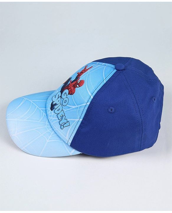 Babyhug Marvel Spiderman Summer Cap - Blue
