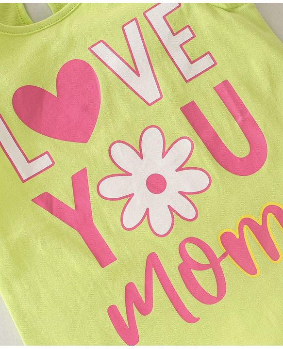 Babyhug Cotton Knit Sleeveless Top with Frill Detailing Polka Dot Graphic Pack of 3 - Pink Blue & Green