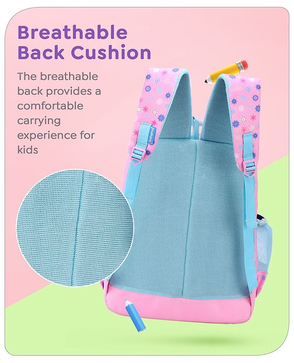 Babyhug Disney Frozen Tic-Tac-Toe School Backpack|2 Main Compartments, 2 Front Pockets, 2 side Bottle Pockets|Water Resistant|Long lasting and Durable Zippers | Comfortable back cushioning | For School, Travel and Outdoors|Lavender- 15.8 inches