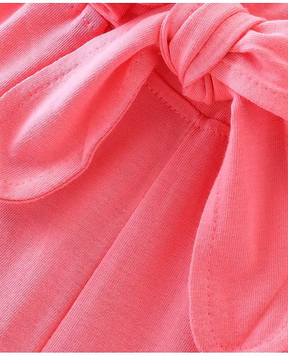 Babyhug Cotton Full Length Palazzo Solid  - Pink