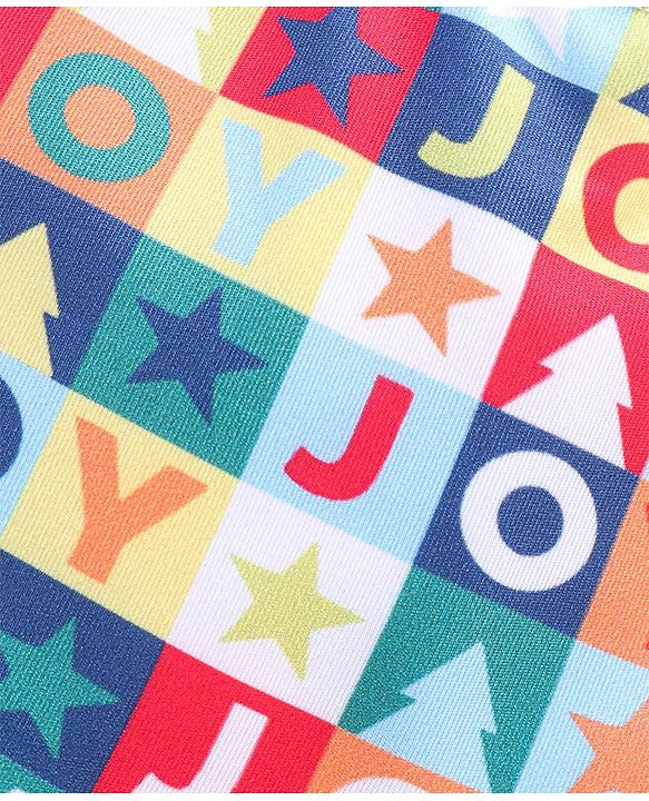 Babyhug Text Print Swimming Trunk - Multicolour