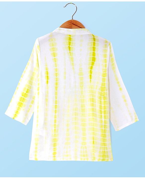 Babyhug 100% Cotton Woven Full Sleeves Tie & Dye Printed Kurta Pajama Set - Yellow