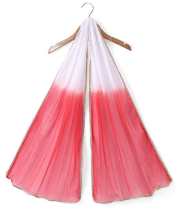 Babyhug Cotton Woven Sleeveless Embroidered Choli With Printed Lehenga & Dupatta Set - Red