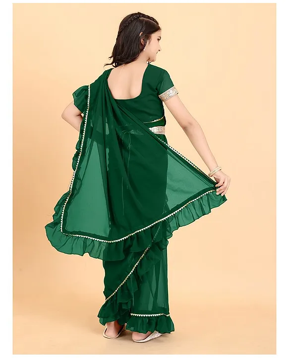 Club factory frill saree best sale