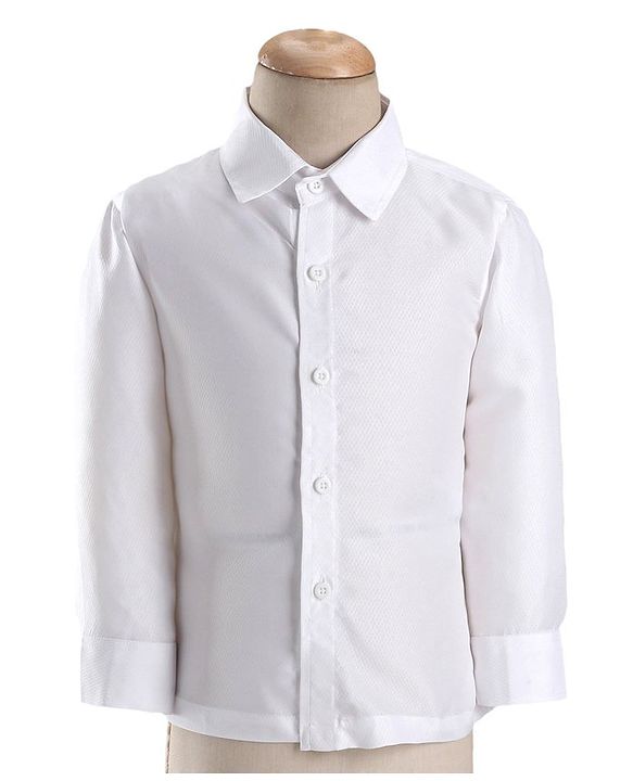 Babyhug Woven Full Sleeves Stretch Party Suit With Bow - Sky Blue